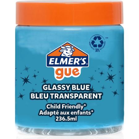 Elmers Gue kant-en-klare slijm | glazig blauwe slijm | geweldig om met extra ingrediënten te mengen | 236,5 ml | 1 stuk
